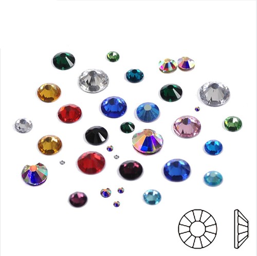 All colors nail art crystal - all,