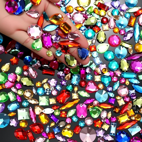 Sew rhinestone crystals - sew, on